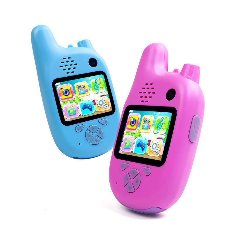 Walkie-Talkie Kids Camera Toys Mini HD Cartoon Cameras-3