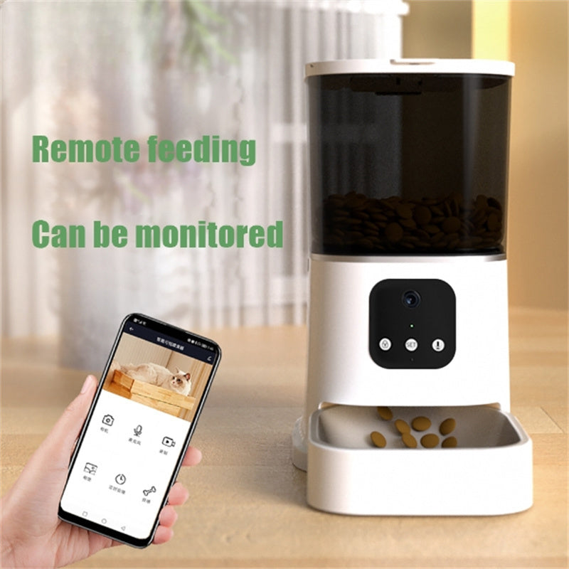 Pet Automatic Feeder Large Capacity Smart Voice Recorder APP Control Timer Feeding Cat Dog Food Dispenser With WiFi Pet Bo-5