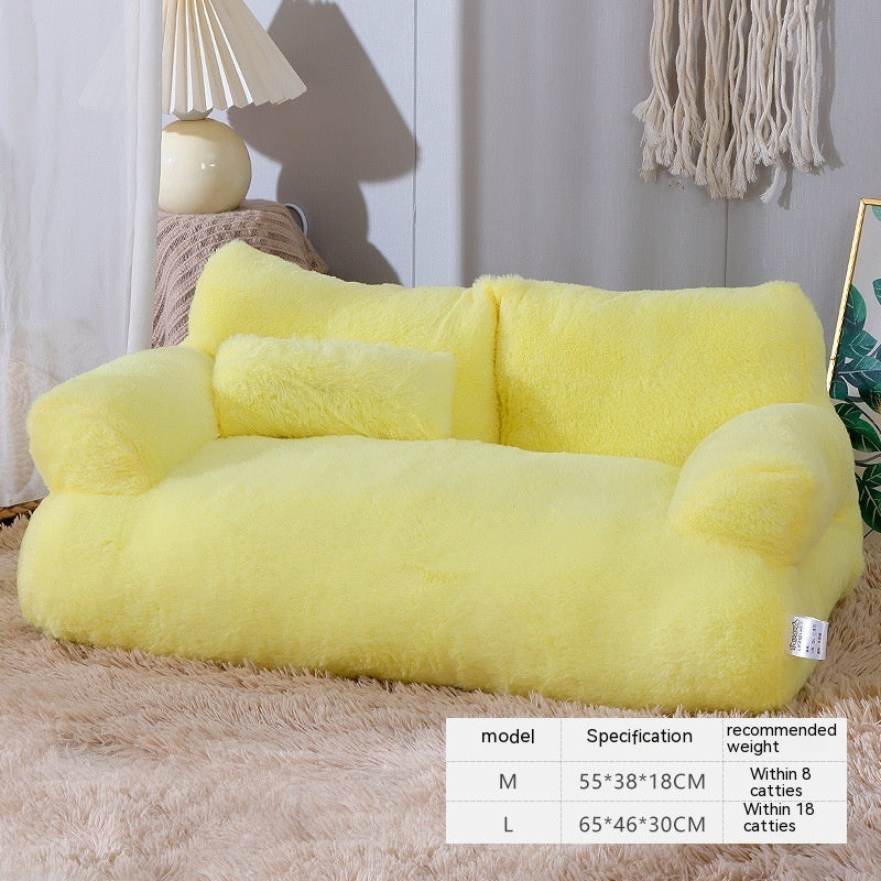 Luxury Cat Bed Sofa Winter Warm Cat Nest Pet Bed For Small Medium Dogs Cats Comfortable Plush Puppy Bed Pet Supplies-5
