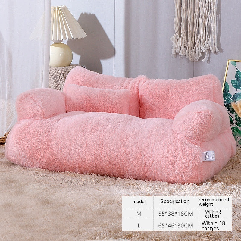 Luxury Cat Bed Sofa Winter Warm Cat Nest Pet Bed For Small Medium Dogs Cats Comfortable Plush Puppy Bed Pet Supplies-8