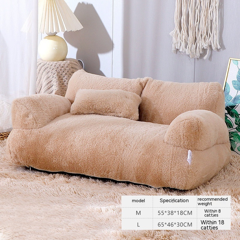 Luxury Cat Bed Sofa Winter Warm Cat Nest Pet Bed For Small Medium Dogs Cats Comfortable Plush Puppy Bed Pet Supplies-7