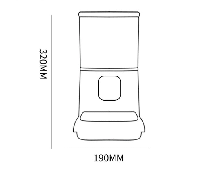 Pet Automatic Feeder Large Capacity Smart Voice Recorder APP Control Timer Feeding Cat Dog Food Dispenser With WiFi Pet Bo-6