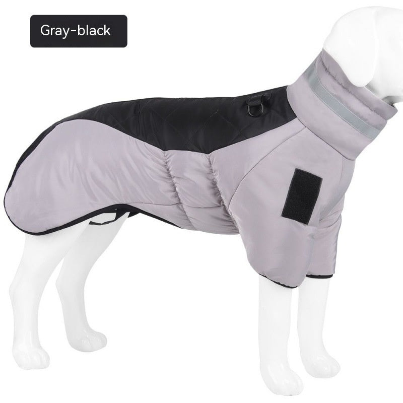 New Winter Dog Coat Waterproof Pet Clothes For Medum Large Dogs Warm Thicken Dog Vest Custome Labrador Jacket-4