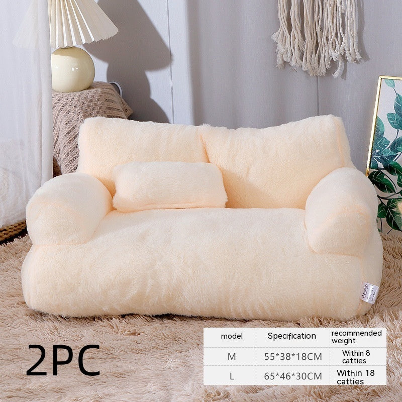 Luxury Cat Bed Sofa Winter Warm Cat Nest Pet Bed For Small Medium Dogs Cats Comfortable Plush Puppy Bed Pet Supplies-10