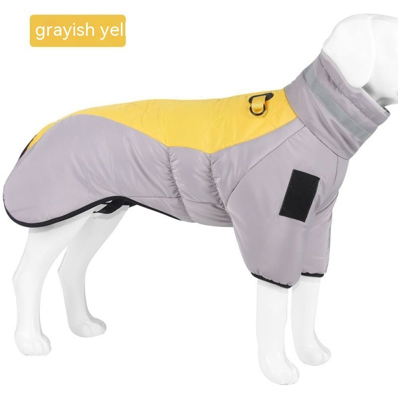 New Winter Dog Coat Waterproof Pet Clothes For Medum Large Dogs Warm Thicken Dog Vest Custome Labrador Jacket-3
