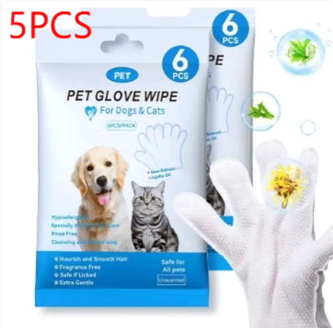 Pet Cleaning Gloves & Wipes-8